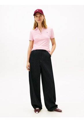 Polo Rosado 1985 Collection Slim De Piqué Tommy Hilfiger