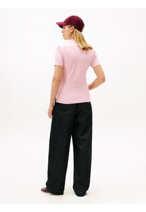 Polo Rosado 1985 Collection Slim De Piqué Tommy Hilfiger