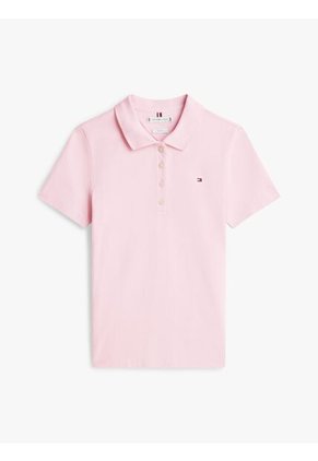 Polo Rosado 1985 Collection Slim De Piqué Tommy Hilfiger