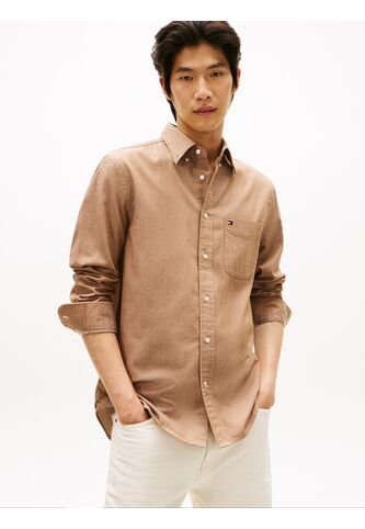 Camisa Naranja Manga Larga De Corte Regular Con Logo Tommy Hilfiger Tommy Hilfiger