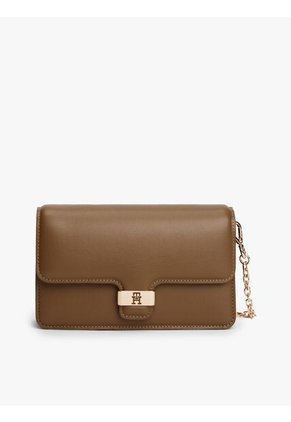 Bolso Café De Mano Heritage Con Monograma TH Tommy Hilfiger