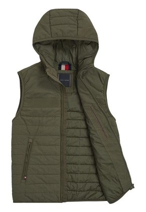 Chaleco Acolchado Con Cierre Hombre Verde Tommy Hilfiger