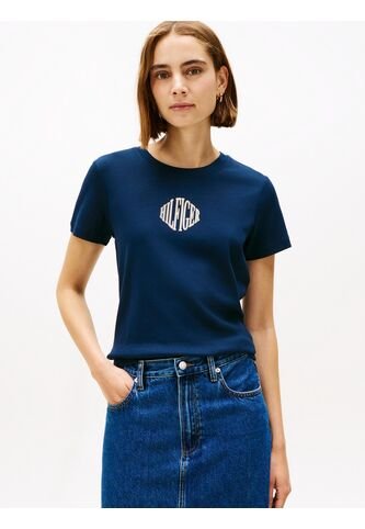 Camiseta Azul Varsity De Corte Regular Con Logo Tommy Hilfiger Tommy Hilfiger