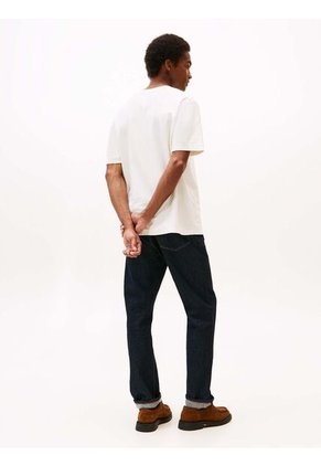 Camiseta Blanca De Corte Amplio Con Cuello Redondo Tommy Hilfiger