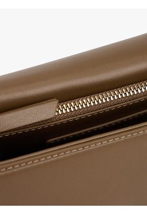 Bolso Café De Mano Heritage Con Monograma TH Tommy Hilfiger