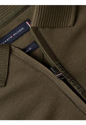 Polo Con Tapeta De Cierre Hombre Verde Tommy Hilfiger