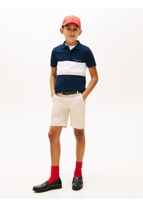 Polo Multicolor De Algodón Con Diseño Moderno Para Niños Tommy Hilfiger