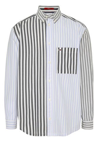 Camisa Oversized Hombre Azul Tommy Jeans Tommy Hilfiger