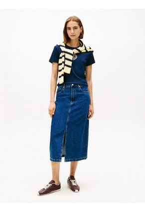 Camiseta Azul Varsity De Corte Regular Con Logo Tommy Hilfiger