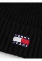 Gorro Negro Heritage De Punto Canal Con Logo Tommy Hilfiger de Tommy Hilfiger