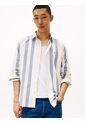 Camisa Multicolor De Rayas De Corte Amplio Tommy Hilfiger de Tommy Hilfiger