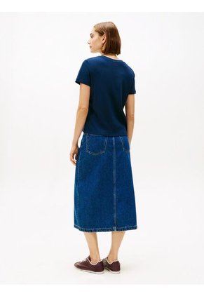 Camiseta Azul Varsity De Corte Regular Con Logo Tommy Hilfiger