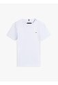 Camiseta Celeste De Punto Con Logo Bordado Tommy Hilfiger de Tommy Hilfiger