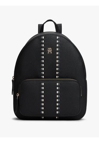 Morral Negro Con Cinta Tonal Distintiva Tommy Hilfiger Tommy Hilfiger