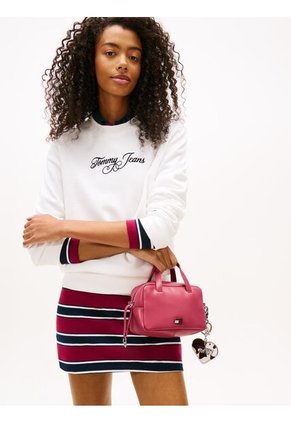 Bolso Rojo Cruzado Con Logo Tommy Hilfiger