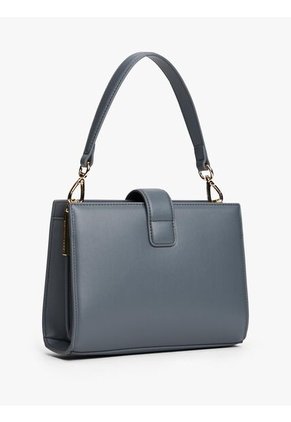 Bolso Gris Satchel Con Monograma TH Tommy Hilfiger
