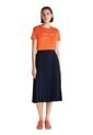Falda Azul Midi Plisada Con Logo En Cintura Tommy Hilfiger de Tommy Hilfiger