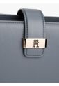 Bolso Gris Satchel Con Monograma TH Tommy Hilfiger de Tommy Hilfiger