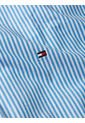 Camisa De Rayas Con Manga Corta Hombre Celeste Tommy Hilfiger de Tommy Hilfiger