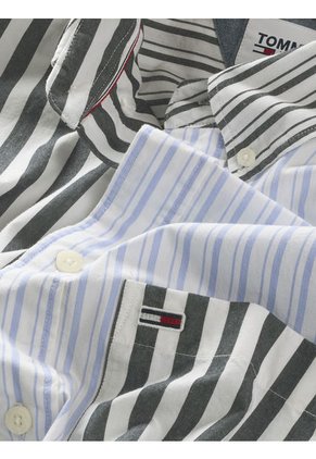 Camisa Oversized Hombre Azul Tommy Jeans