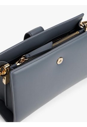 Bolso Gris Satchel Con Monograma TH Tommy Hilfiger