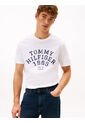 Camiseta Blanca De Cuello Redondo Con Logo Gráfico Tommy Hilfiger de Tommy Hilfiger