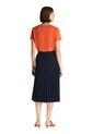 Falda Azul Midi Plisada Con Logo En Cintura Tommy Hilfiger de Tommy Hilfiger