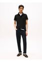 Polo Negro De Corte Slim Con Ribetes Tommy Hilfiger de Tommy Hilfiger