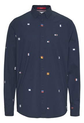 Camisa Archive De Corte Clásico Con Logos Hombre Azul Tommy Jeans