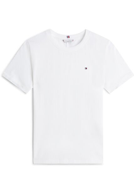 Camiseta Blanca De Corte Regular Con Logo Tommy Hilfiger