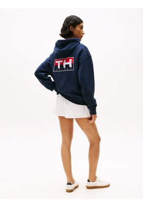 Buzo Azul Amplio Con Capota Hilfiger Sailing Tommy Hilfiger