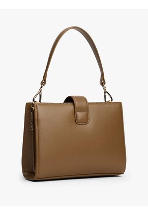 Bolso Café Satchel Con Monograma TH Tommy Hilfiger