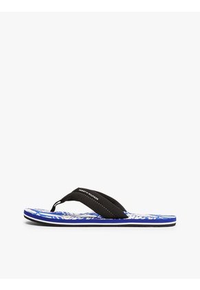 Sandalias Negro Con Estampado En La Plantilla Tommy Hilfiger