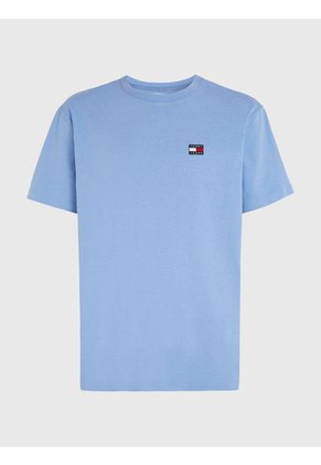 Camiseta De Corte Clásico Con Parche Hombre Celeste Tommy Jeans