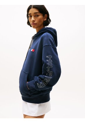 Buzo Azul Amplio Con Capota Hilfiger Sailing Tommy Hilfiger