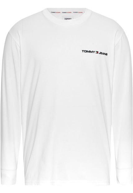 Saco Manga Larga Con Logo Hombre Blanco Tommy Jeans