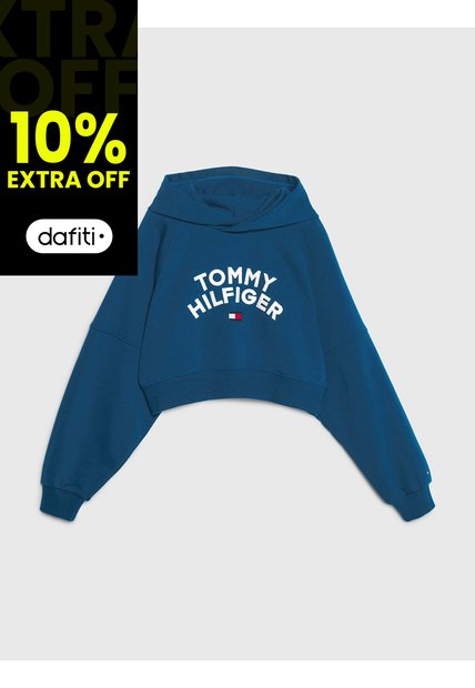 Saco De Niña Con Gorro Y Logo Tommy Hilfiger