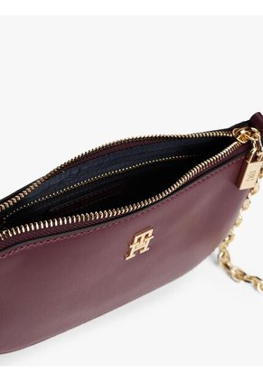 Bolso Rojo Cruzado Con Correa De Cadena Tommy Hilfiger