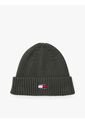 Gorro Gris Heritage De Punto Canal Con Logo Tommy Hilfiger de Tommy Hilfiger