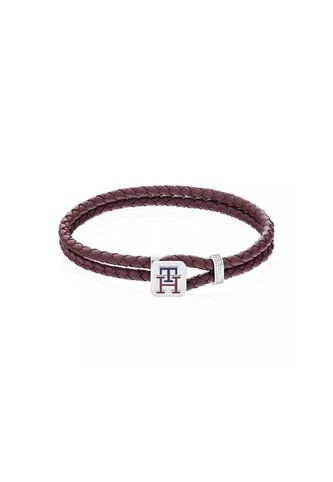 Pulsera Tommy Hilfiger De Cuero Rojo Tommy Hilfiger