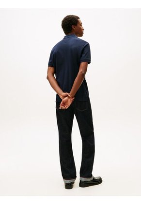 Polo Azul Marino De Corte Regular Con Logo Gráfico Tommy Hilfiger