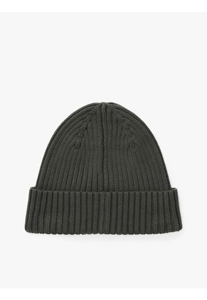 Gorro Gris Heritage De Punto Canal Con Logo Tommy Hilfiger