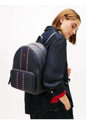 Morral Azul Con Cinta Tonal Distintiva Tommy Hilfiger
