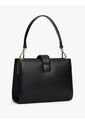Bolso Negro Satchel Con Monograma TH Tommy Hilfiger de Tommy Hilfiger