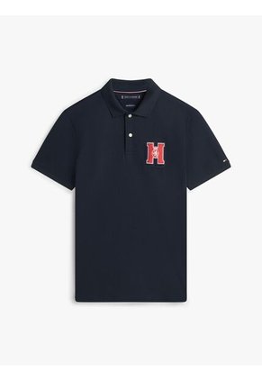 Polo Azul Marino De Corte Regular Con Logo Gráfico Tommy Hilfiger