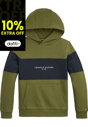 Saco Essential Color Block Con Logo Niño Verde Tommy Hilfiger Tommy Hilfiger