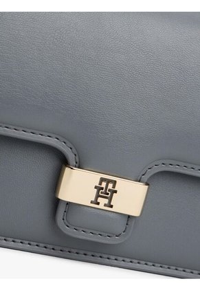 Bolso Gris De Mano Heritage Con Monograma TH Tommy Hilfiger