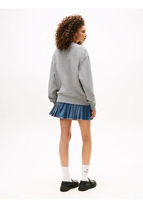 Saco Gris Amplio Con Logo De Tommy Girl Tommy Jeans