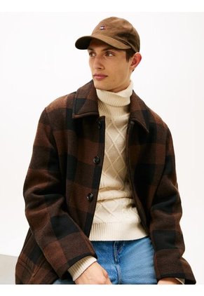 Gorra Chocolate De 5 Paneles Con Logo Tommy Hilfiger