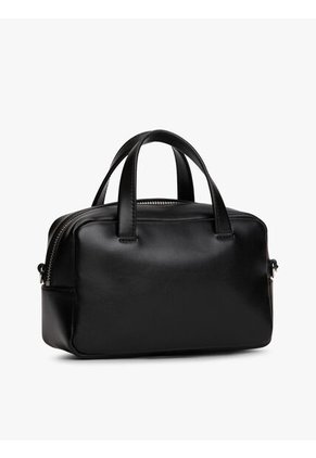 Bolso Negro Cruzado Con Logo Tommy Hilfiger